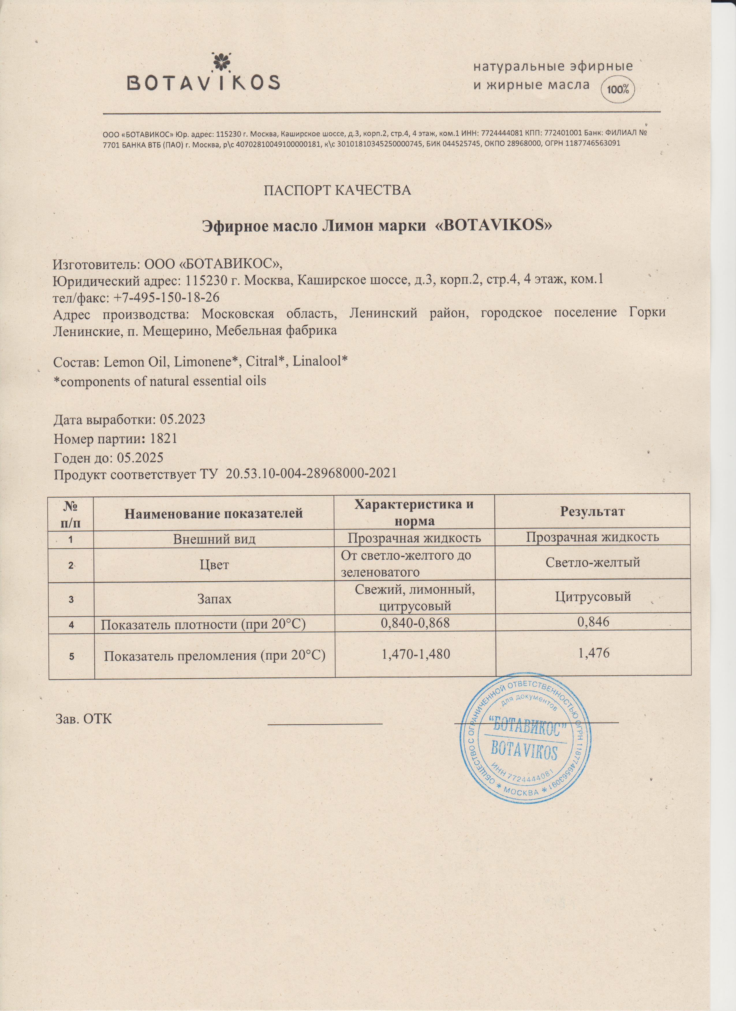 Паспорт №052023